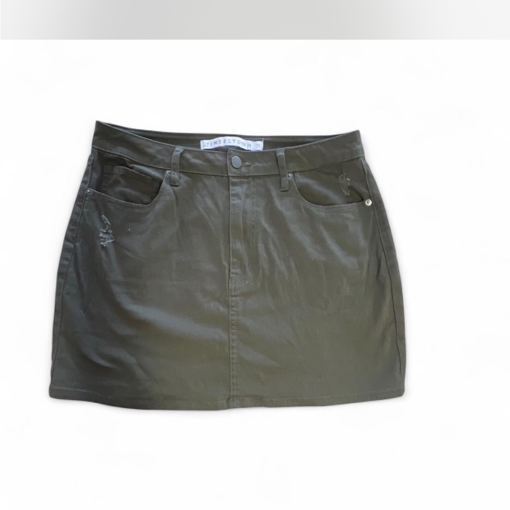 Olive Green Women's Skirt